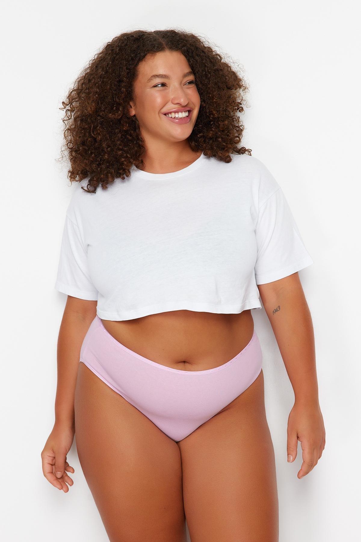Pink Plus Size Underpants, Set Of 3, , large image number 10