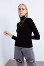 Lafaba - Black Turtleneck Knitwear Sweater