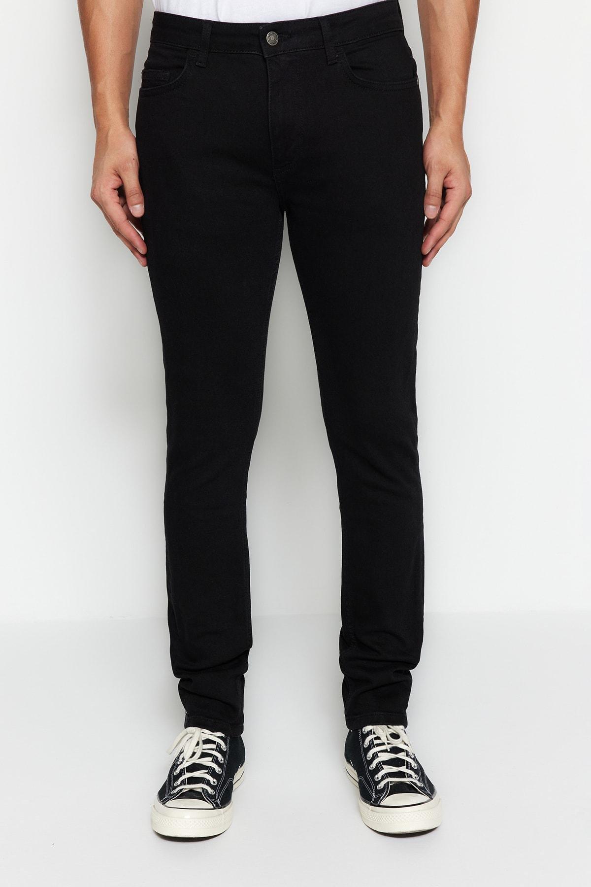 Black Skinny Jeans, Black, large image number 12