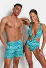 Trendyol - Multicolour Geometric Pattern Swimsuit