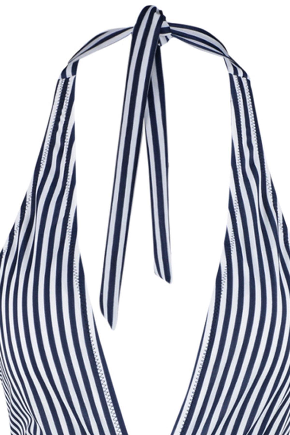 Multicolour Striped Swimsuit, , large image number 6