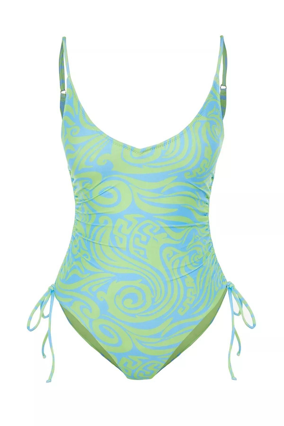 Multicolour Graphic Swimsuit, , large image number 7