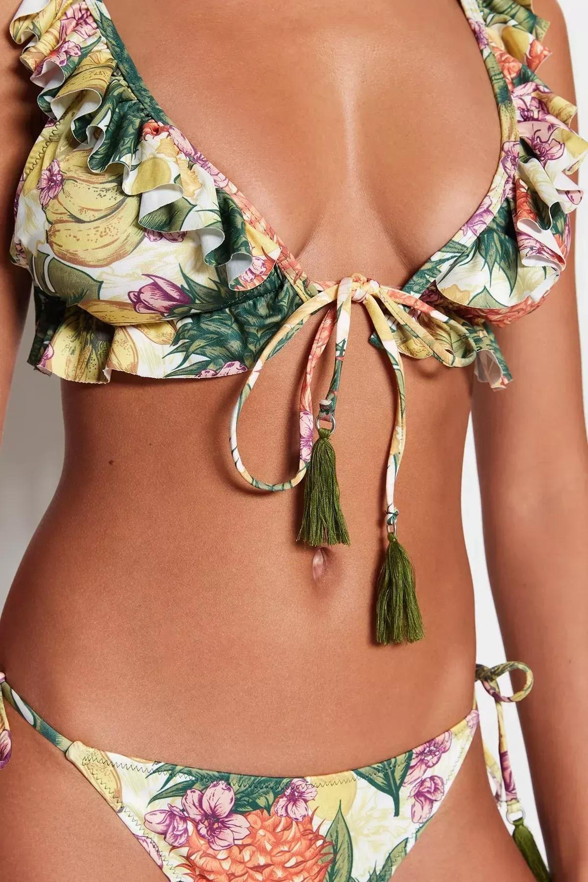 Multicolour Floral Bikini, Set Of 2, Multicolor, large image number 4