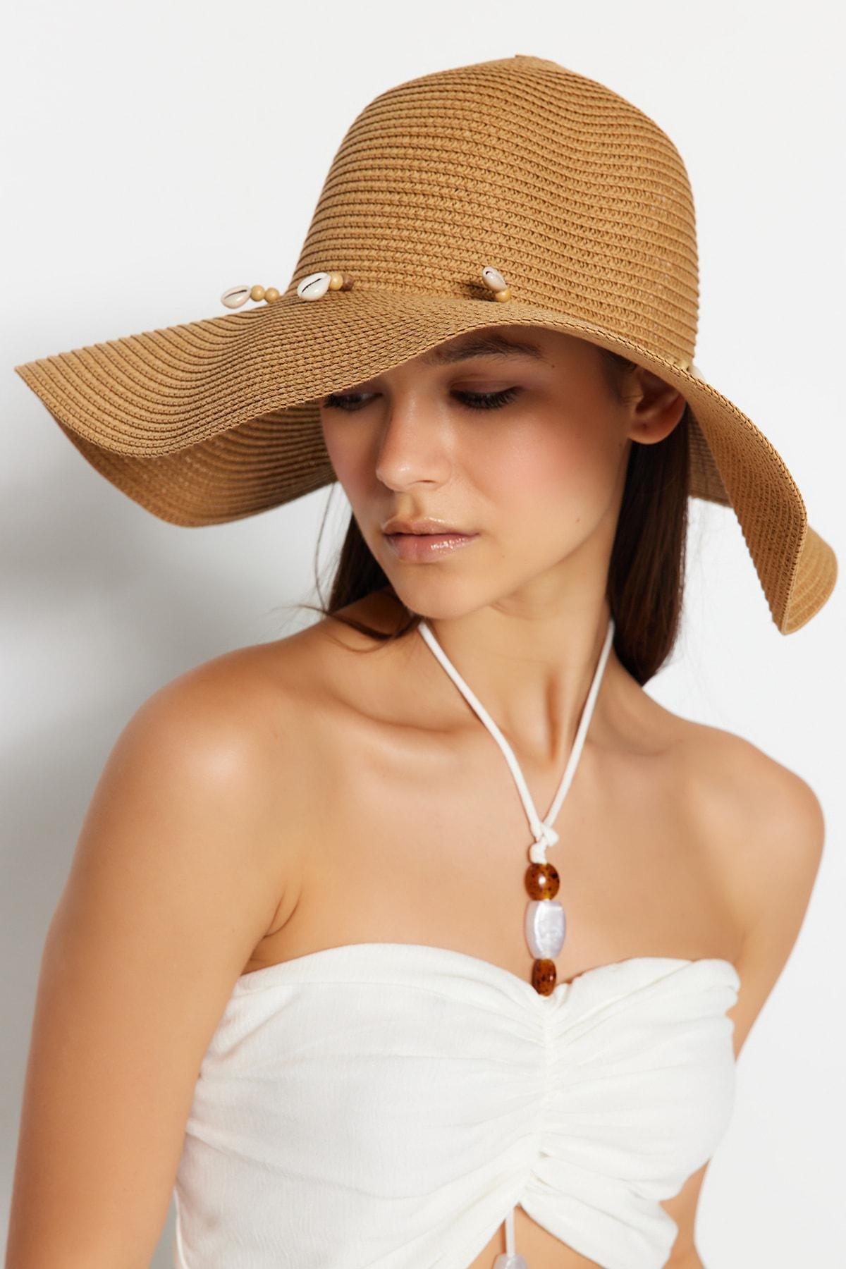 Brown Casual Hat, CAMEL, large image number 0