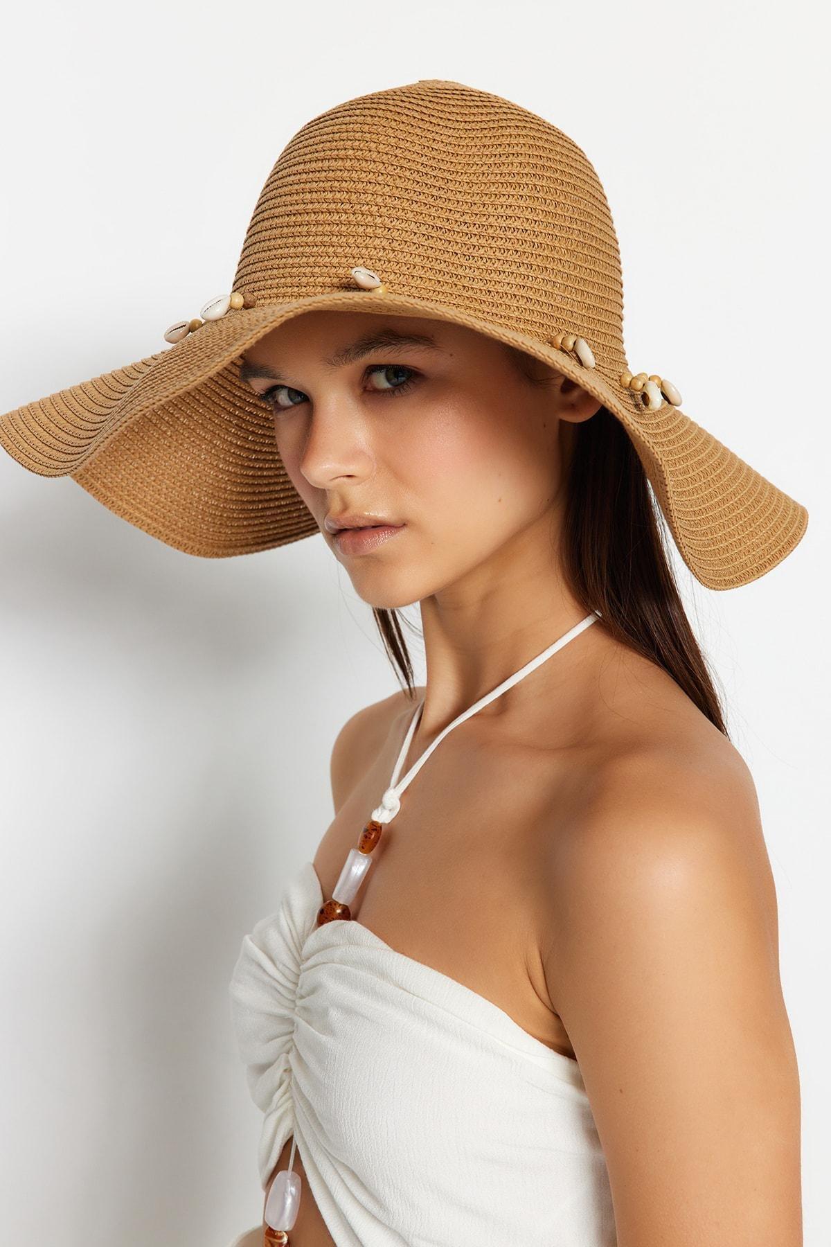 Brown Casual Hat, CAMEL, large image number 2