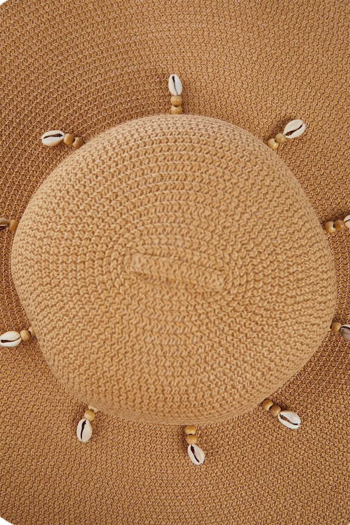 Brown Casual Hat, CAMEL, large image number 5
