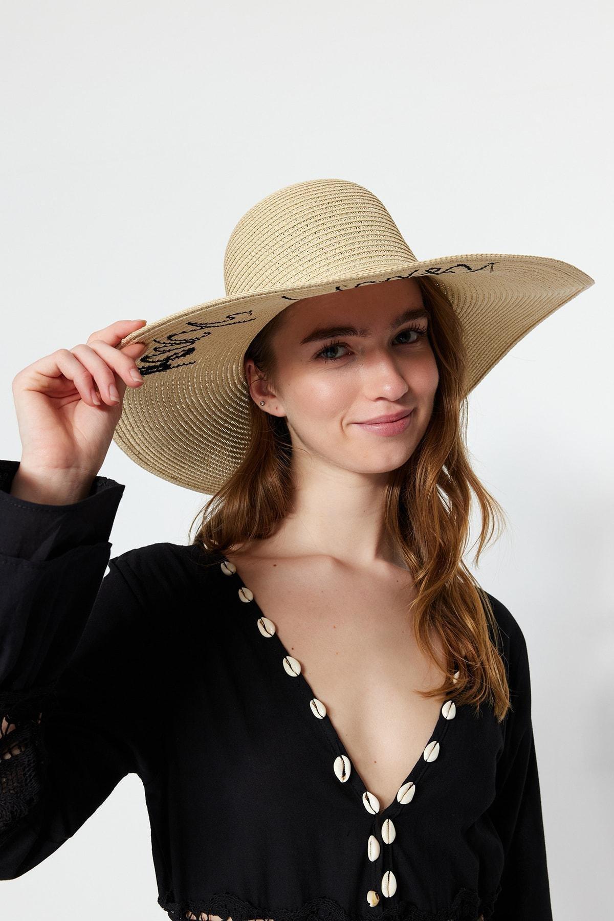 Beige Casual Hat, Beige, large image number 0