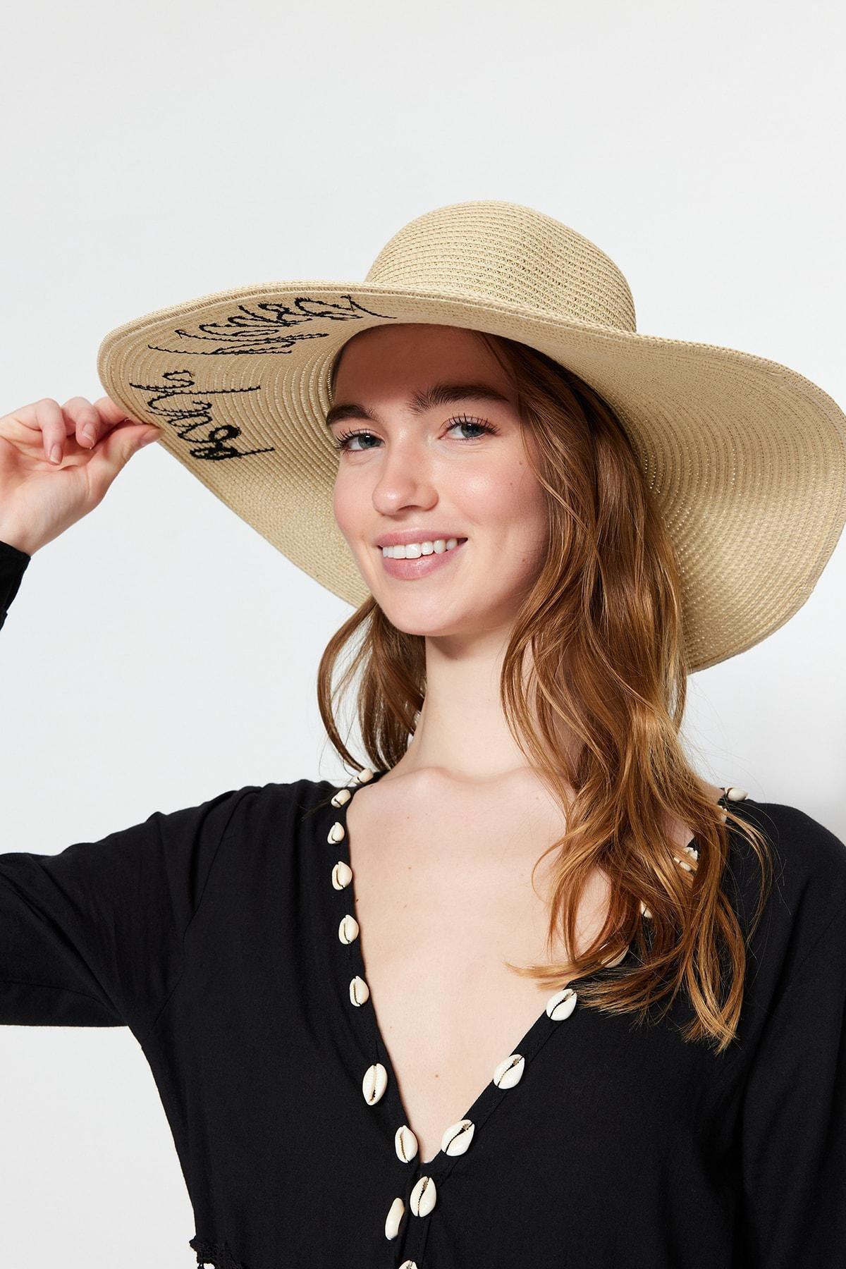 Beige Casual Hat, Beige, large image number 1