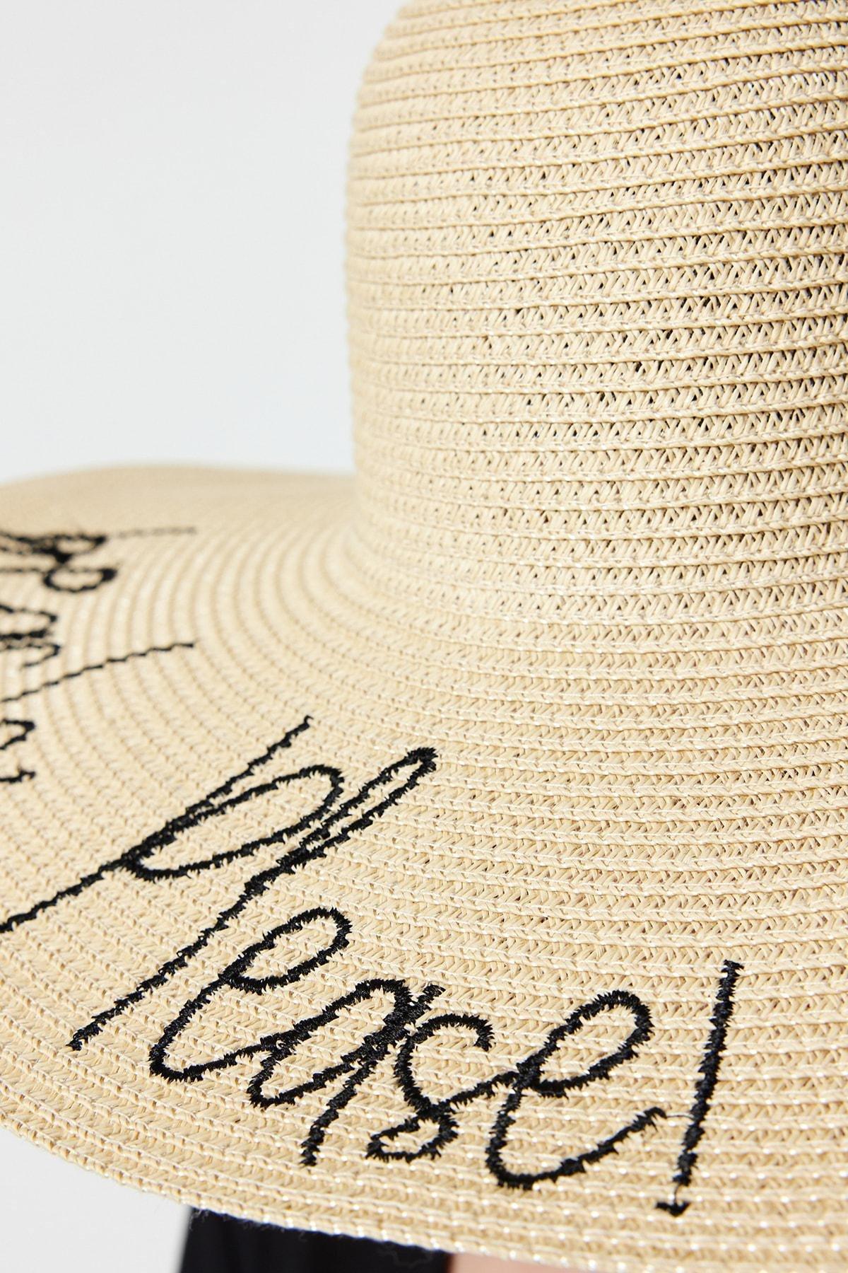 Beige Casual Hat, Beige, large image number 3