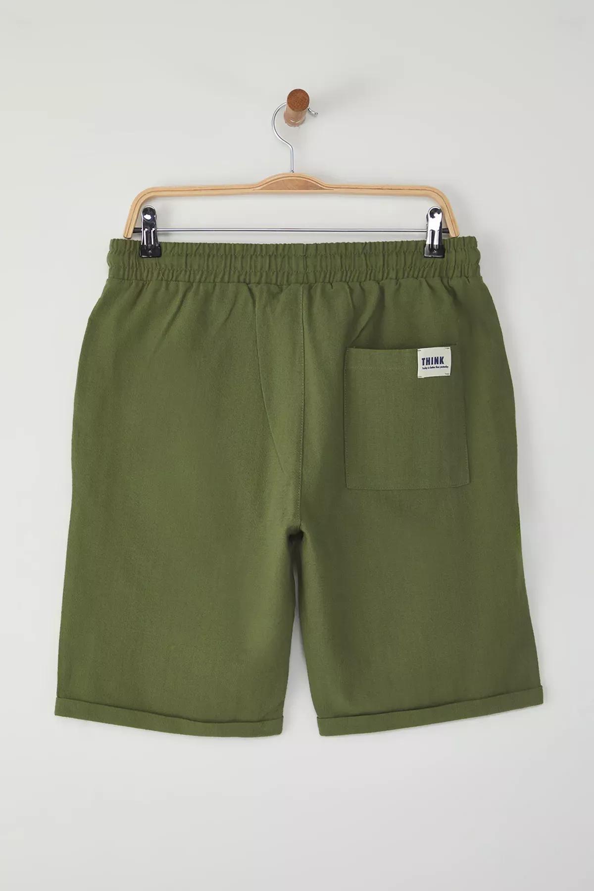 Green Regular Shorts & Bermuda, Khaki, large image number 5