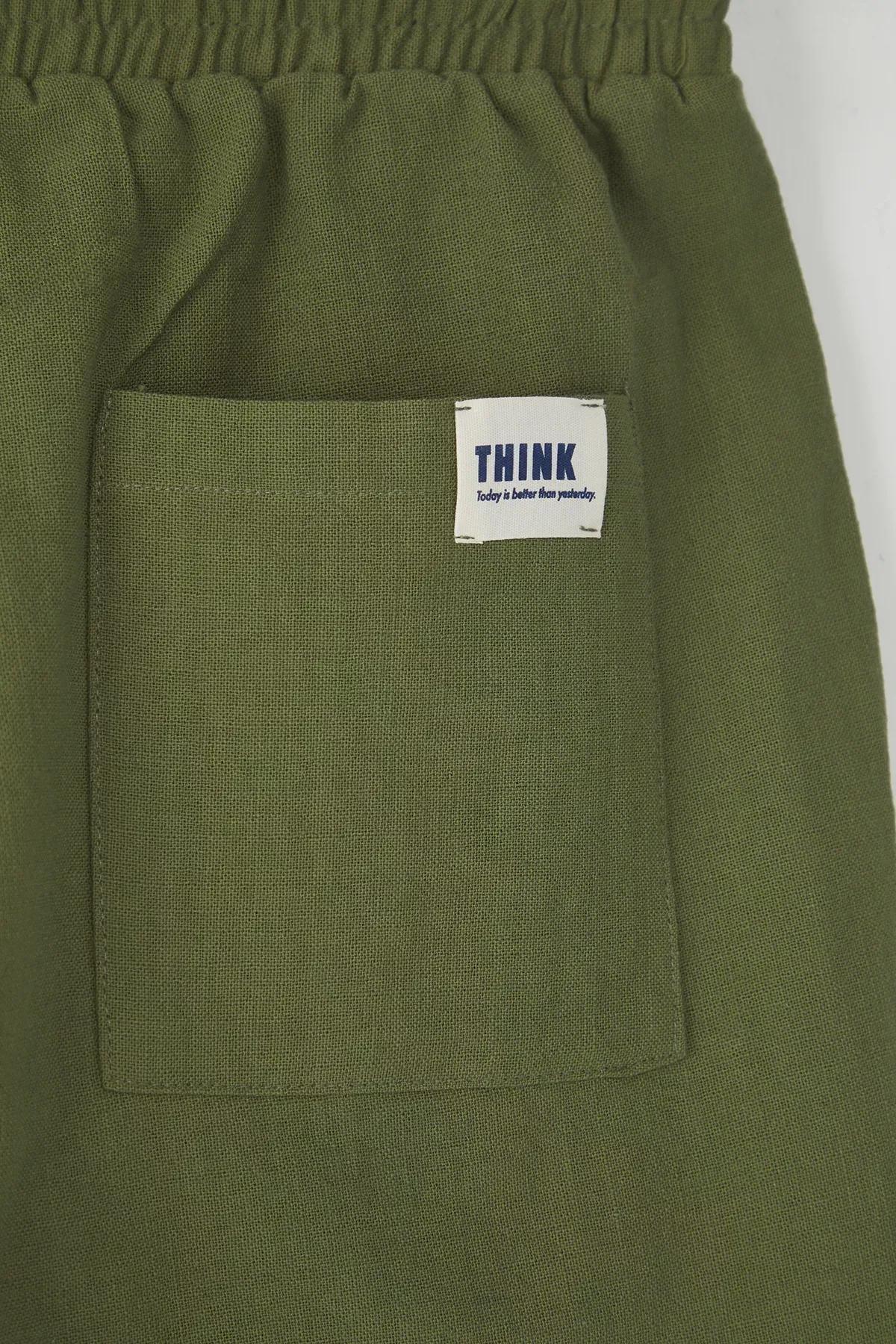 Green Regular Shorts & Bermuda, Khaki, large image number 6