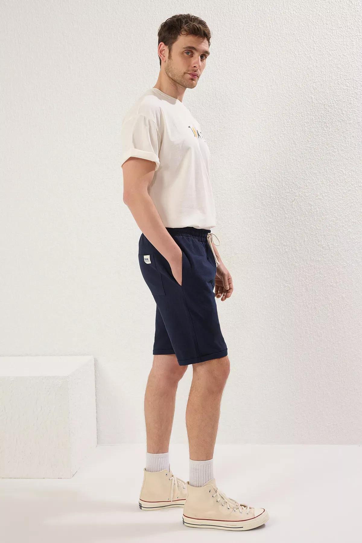 Blue Regular Shorts & Bermuda, Navy blue, large image number 2