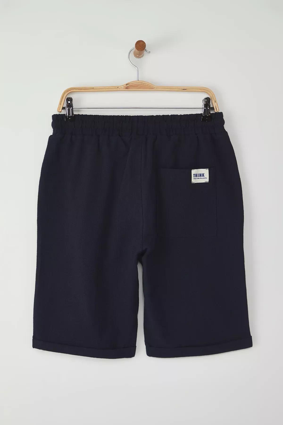 Blue Regular Shorts & Bermuda, Navy blue, large image number 3