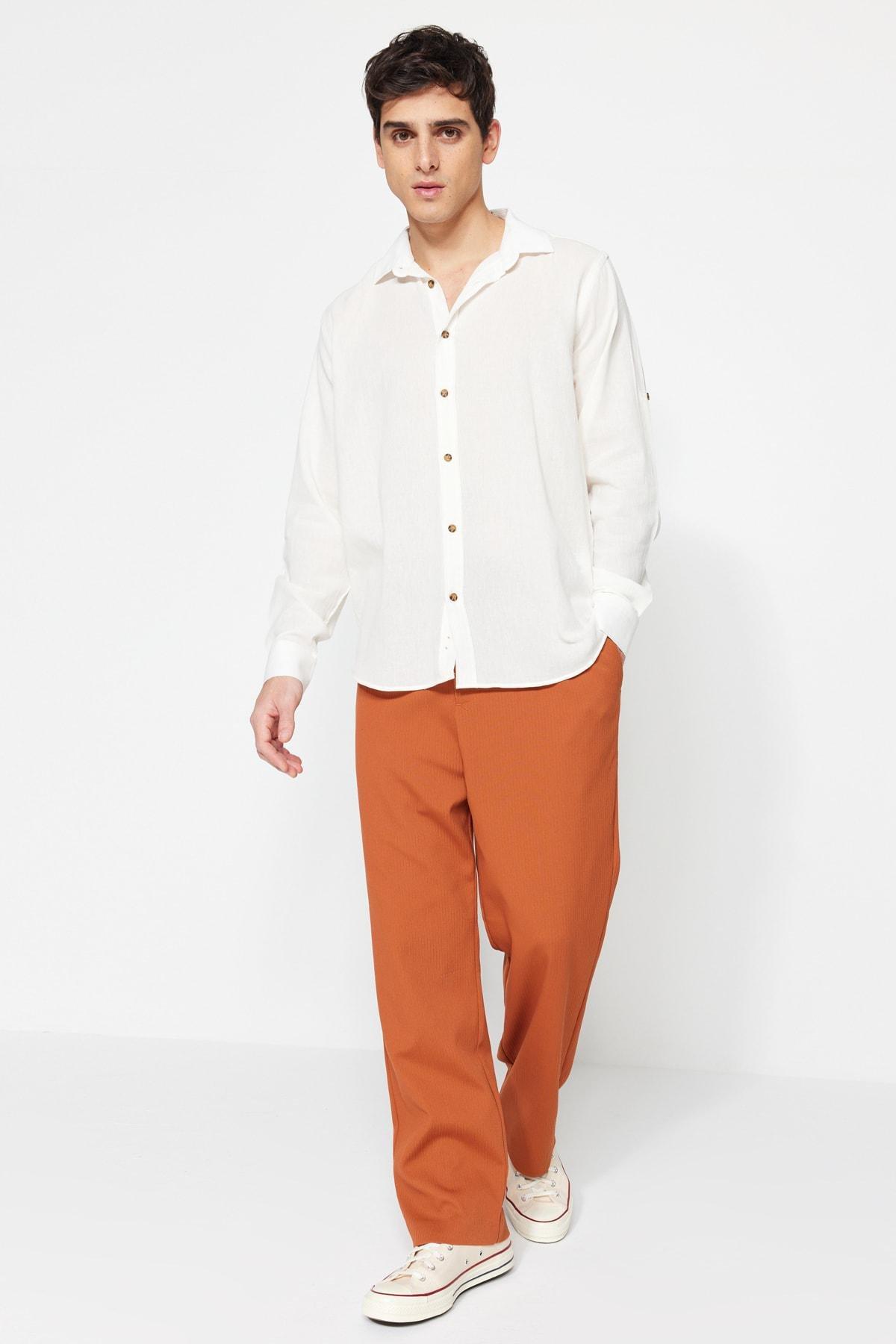 Trendyol - White Cotton Shirt