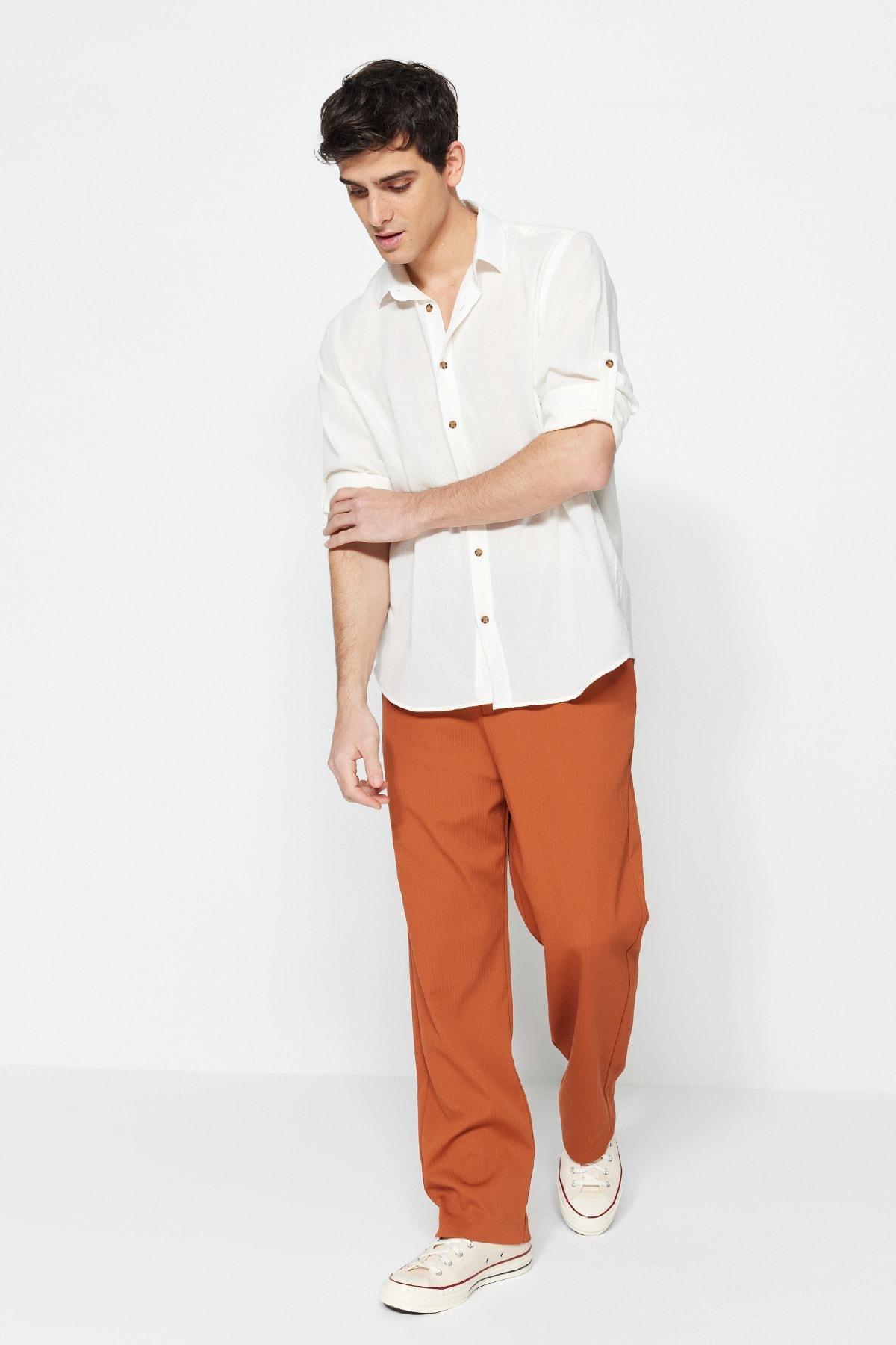 White Cotton Shirt, , large image number 5