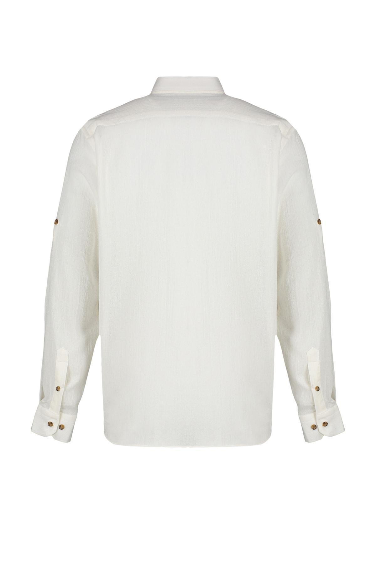 Trendyol - White Cotton Shirt