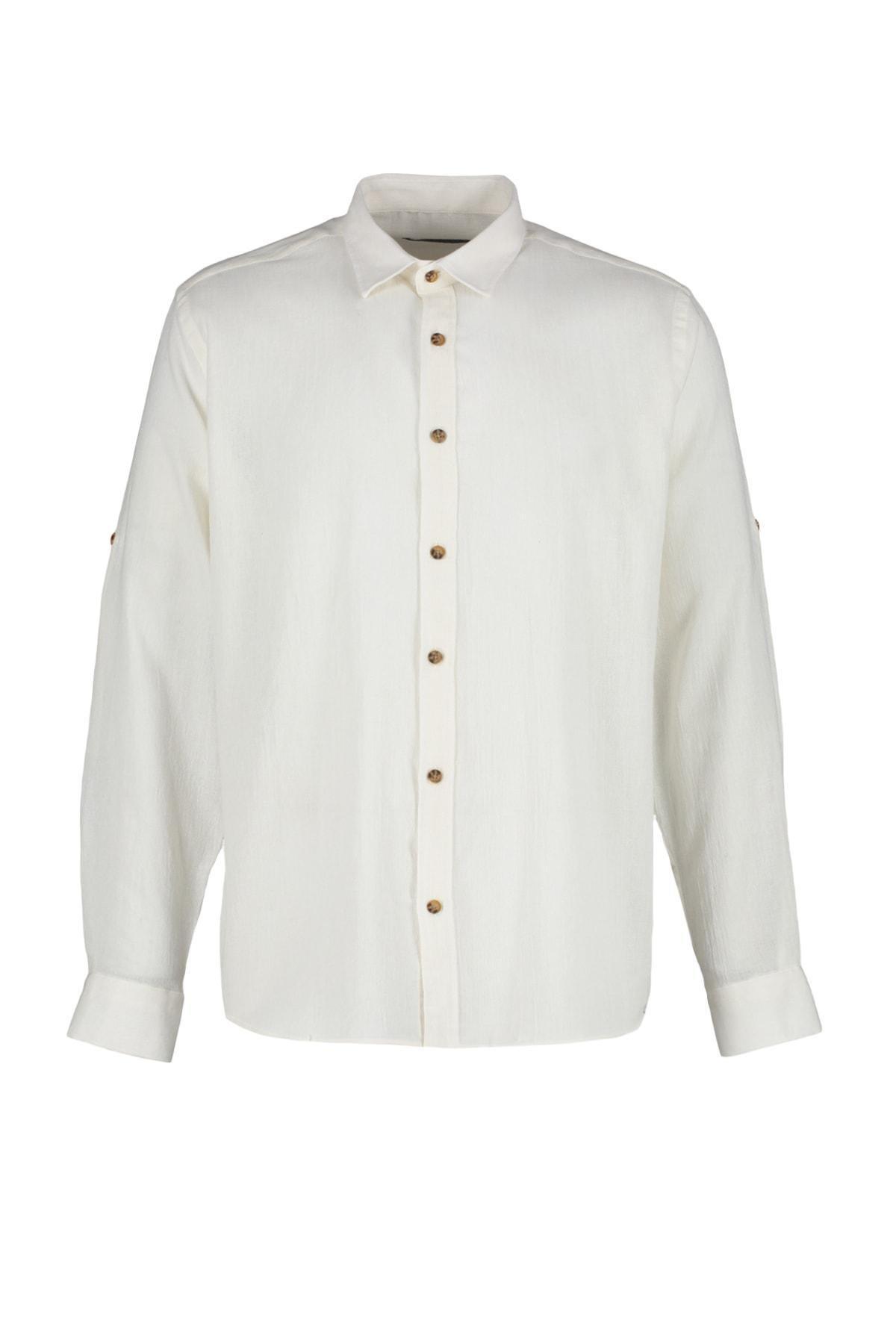 White Cotton Shirt, , large image number 13