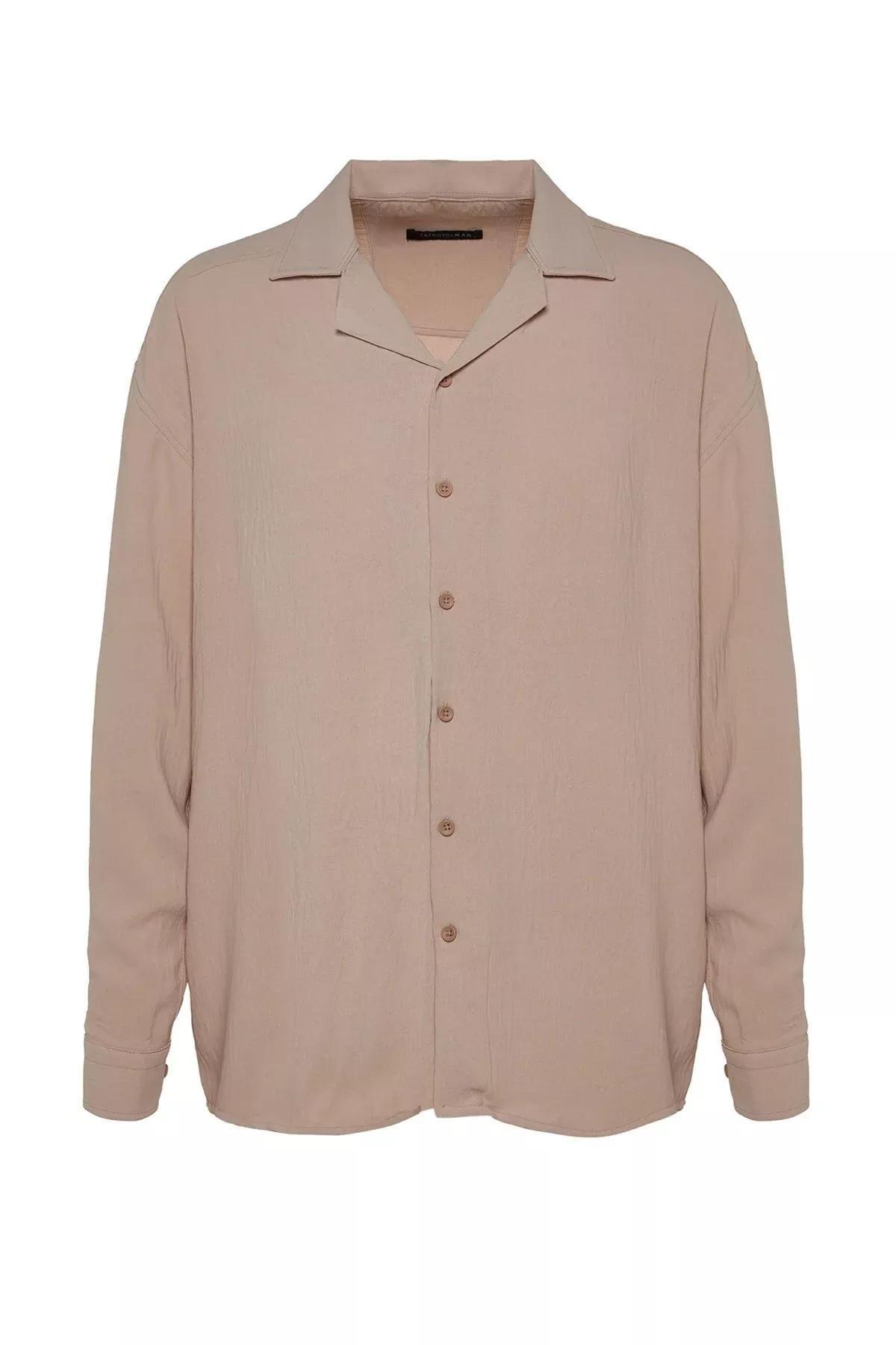 Beige Oversize Shirt, Beige, large image number 5