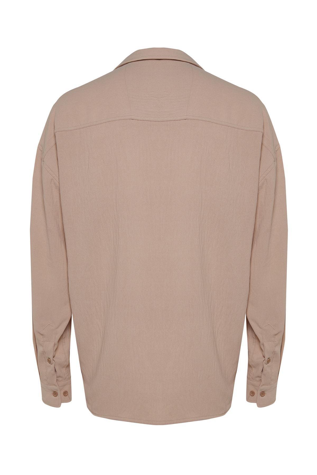 Beige Oversize Shirt, , large image number 7