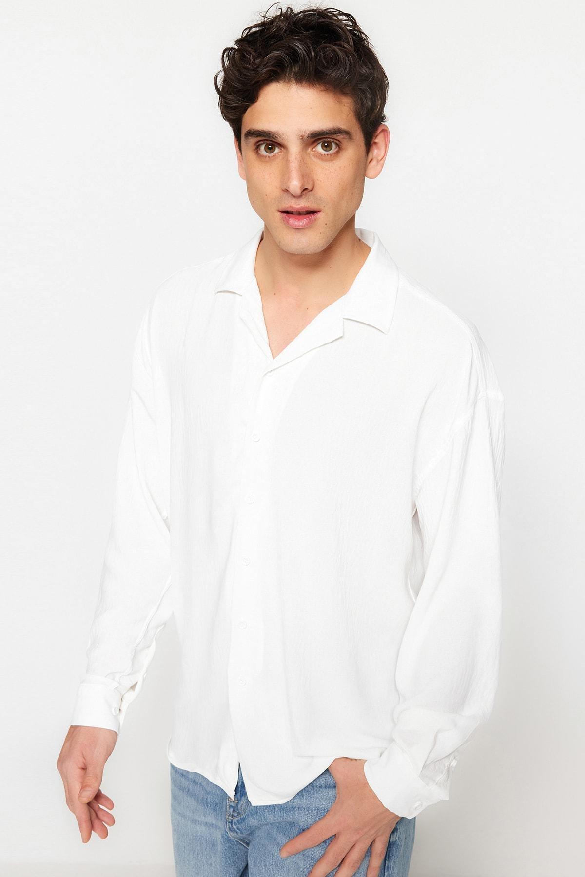 White Oversize Shirt, , large image number 0