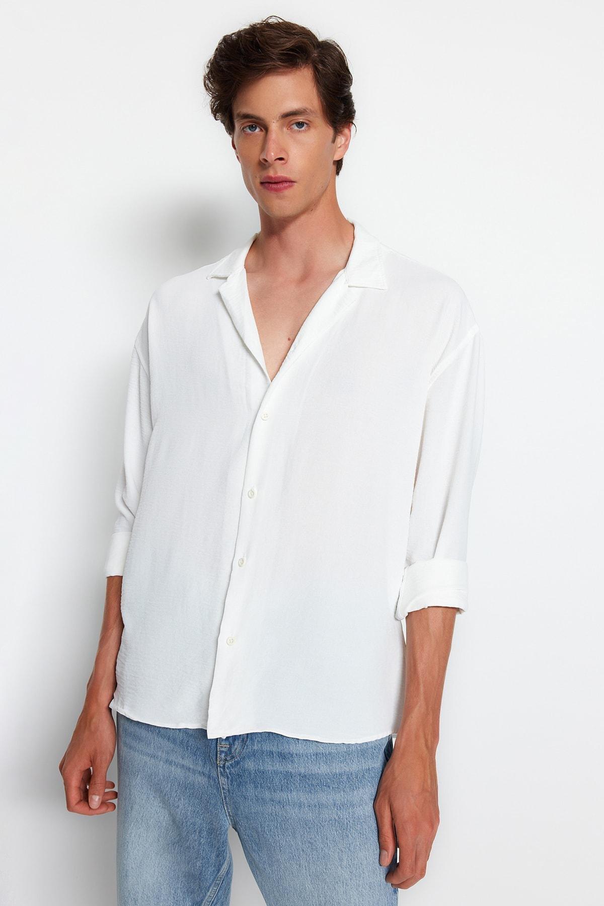White Oversize Shirt, , large image number 2
