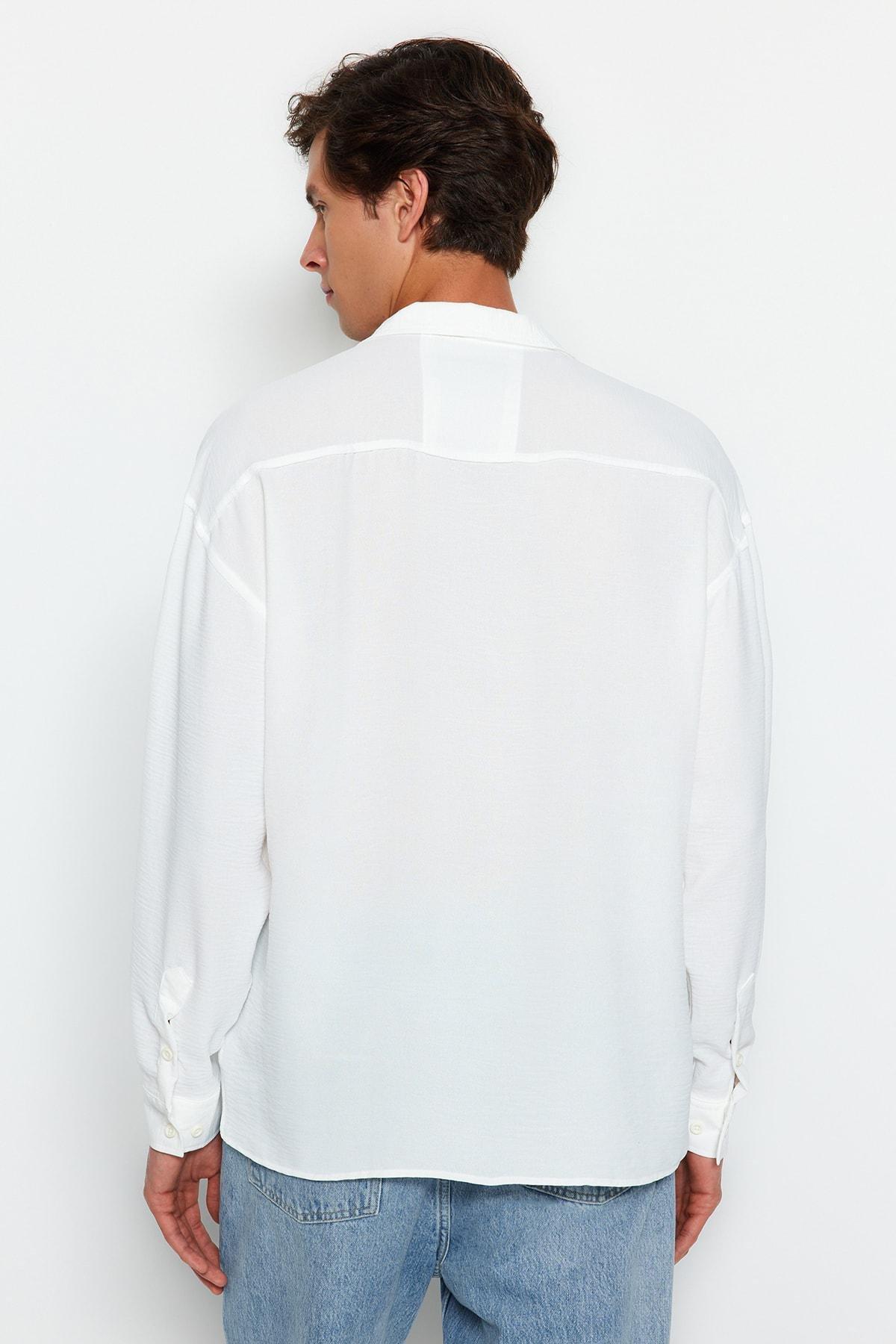White Oversize Shirt, , large image number 5