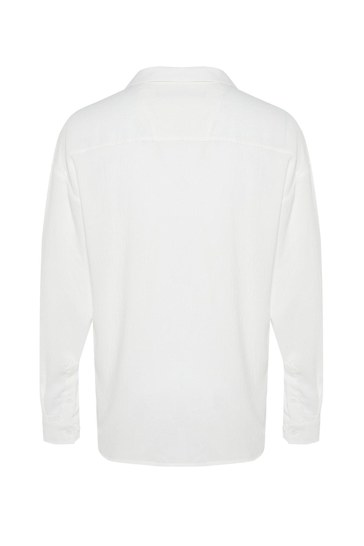 White Oversize Shirt, , large image number 7