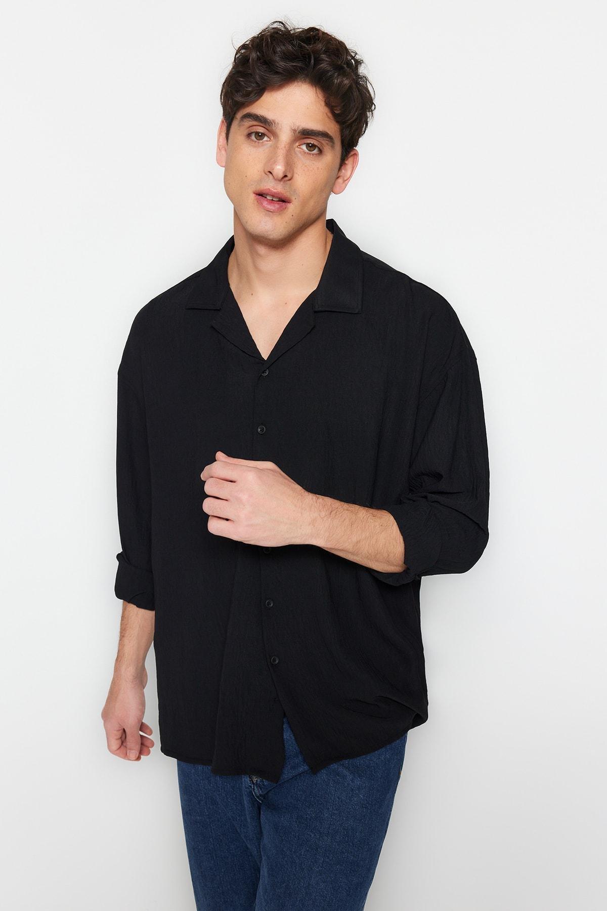 Black Buttoned Shirt, , large image number 0