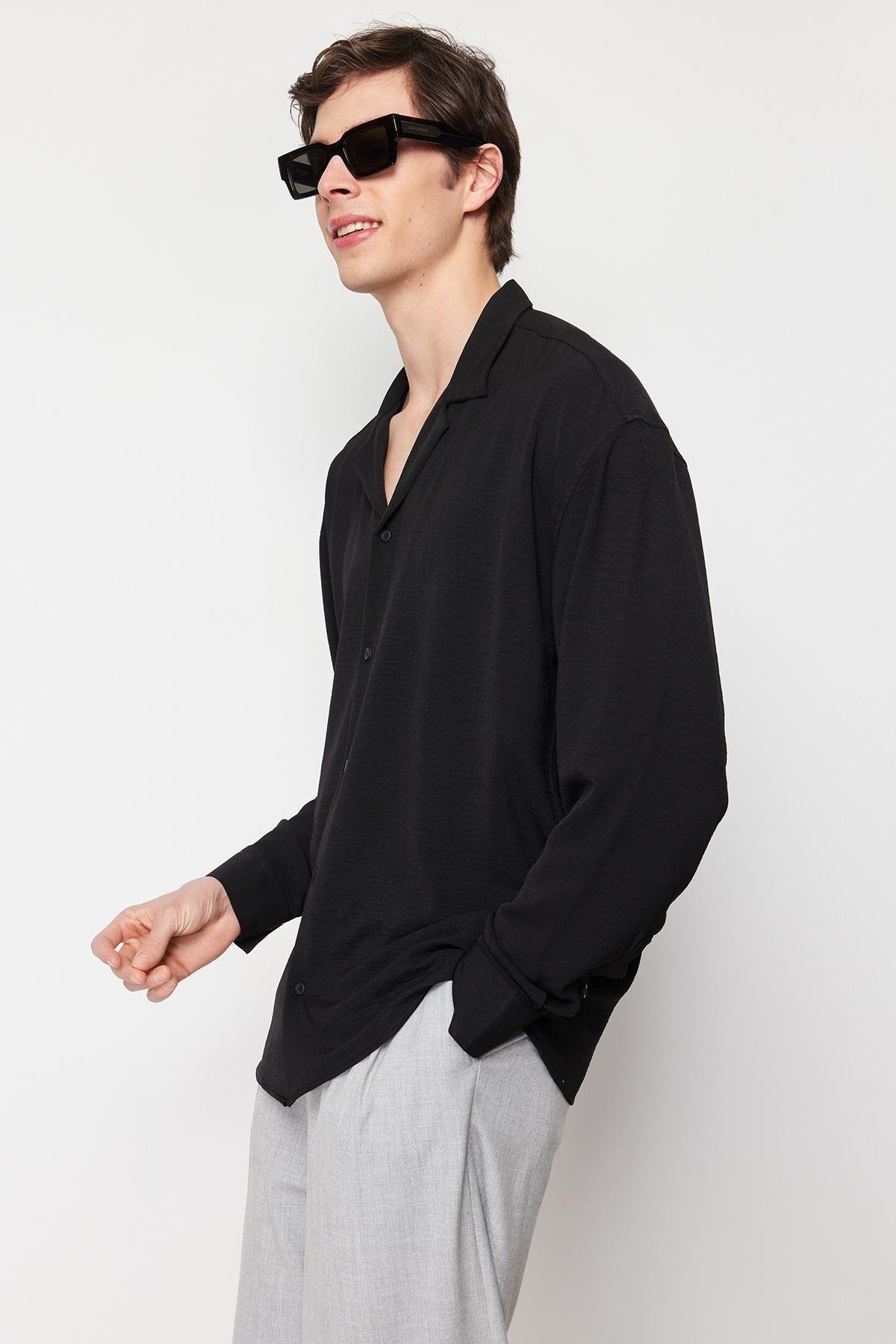 Black Buttoned Shirt, , large image number 4