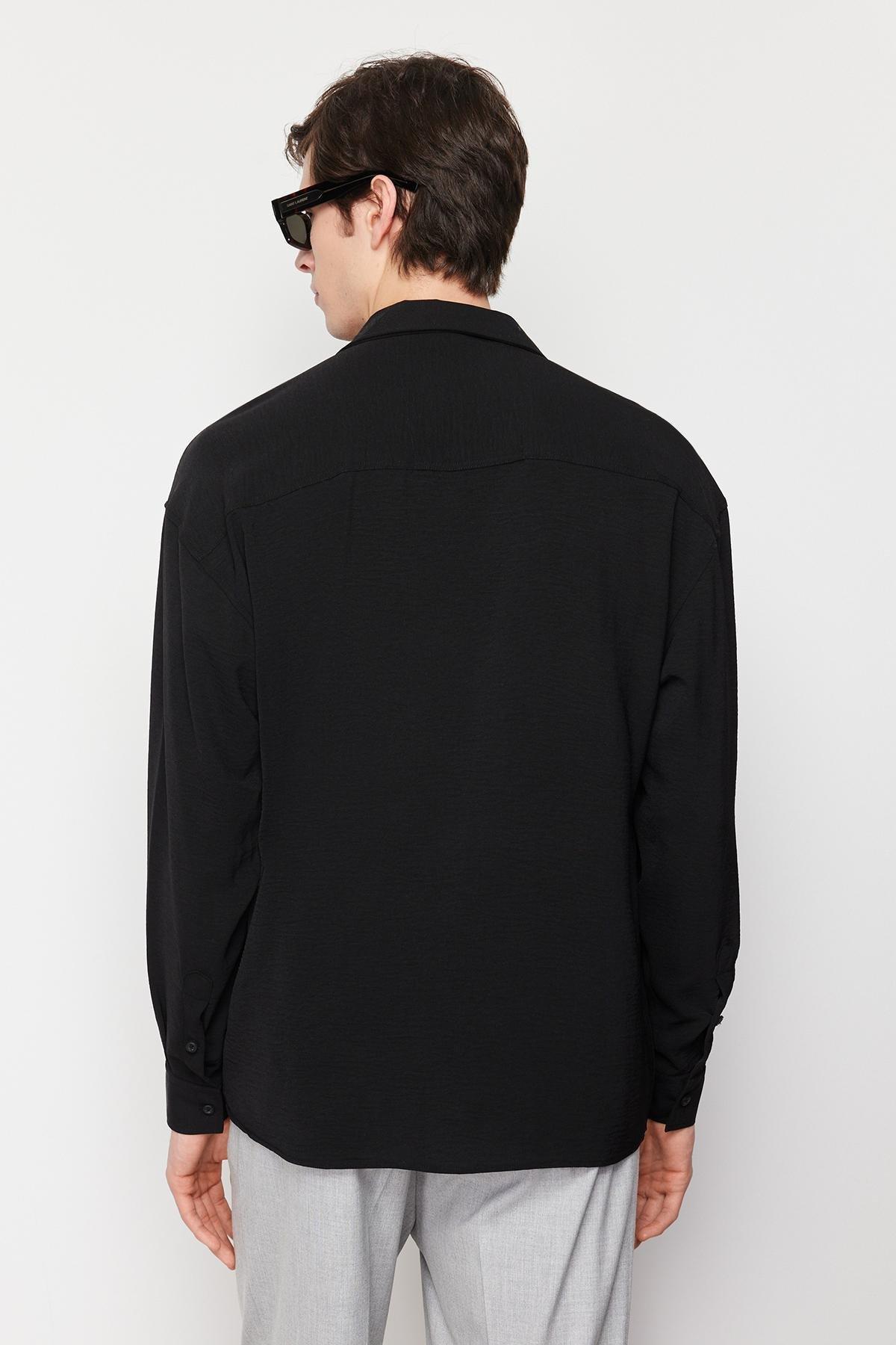 Black Buttoned Shirt, , large image number 6