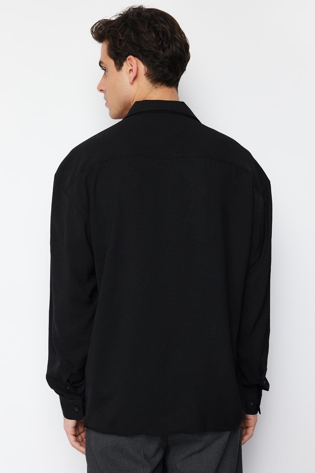 Black Buttoned Shirt, , large image number 7