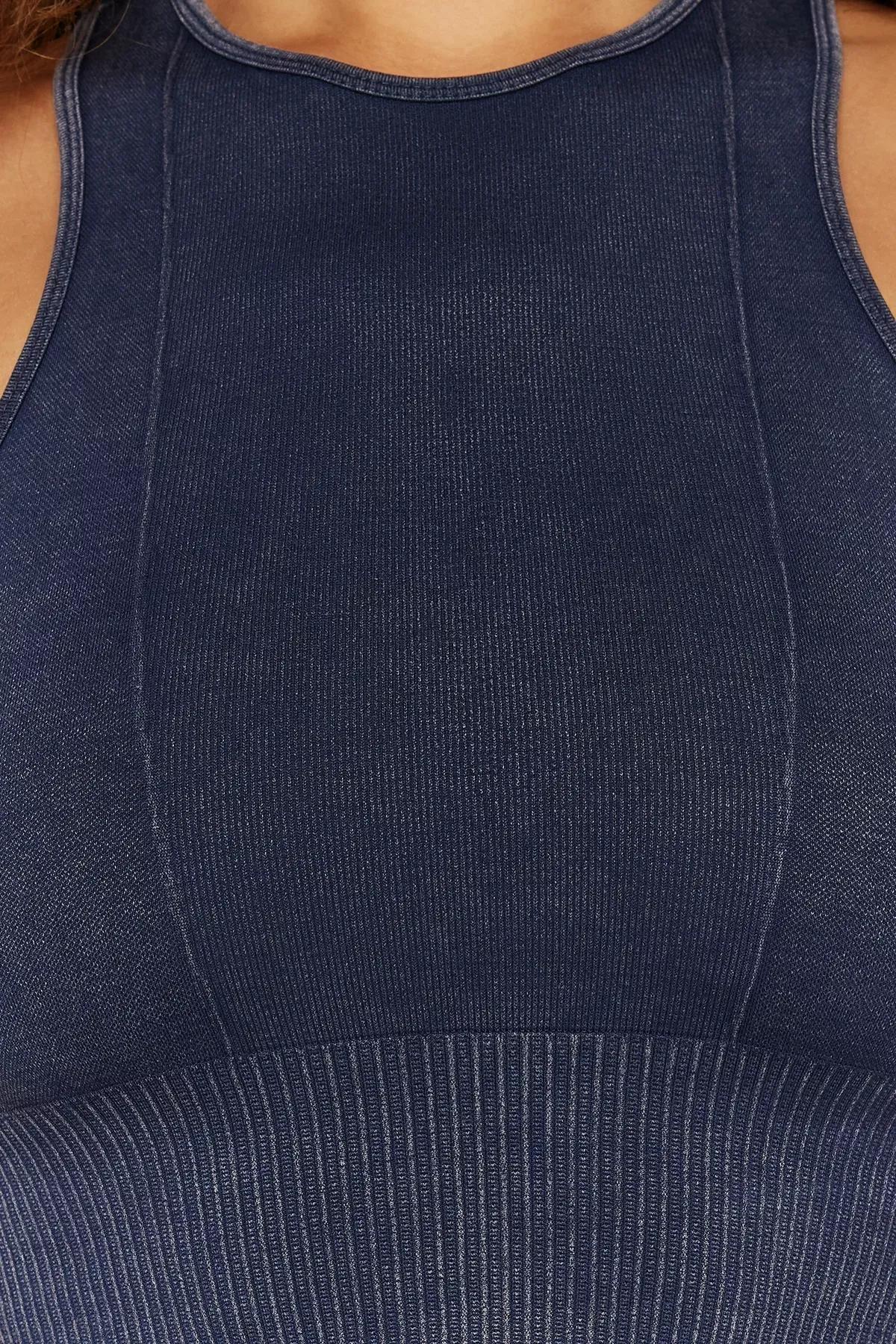 Blue Halter sports Top, Blue, large image number 4