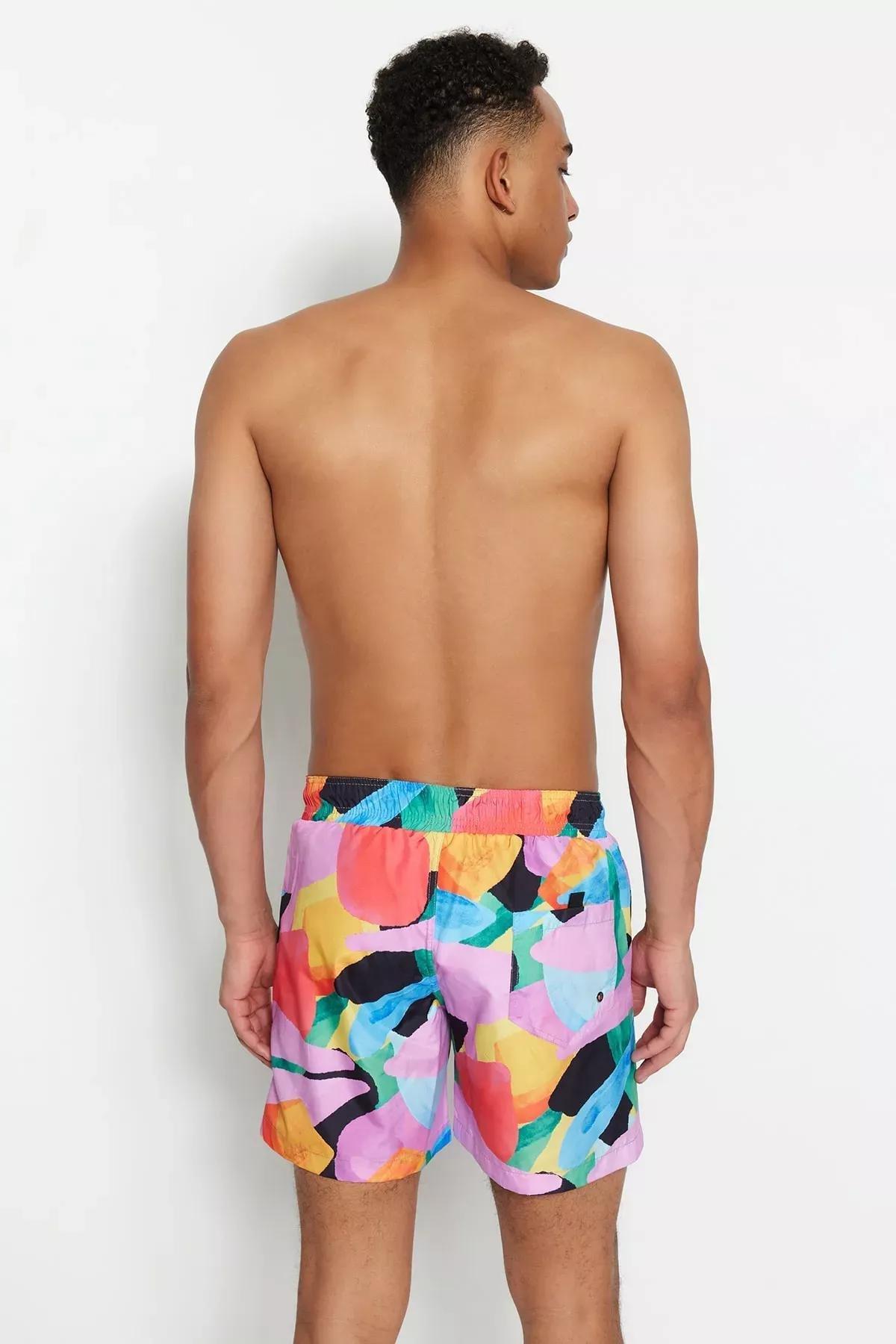 Multicolour Printed Swim Shorts, , large image number 3