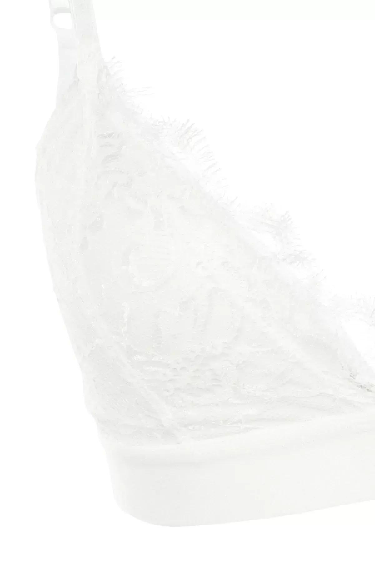 Ecru Ajoure Pattern Bra, Ecru, large image number 6