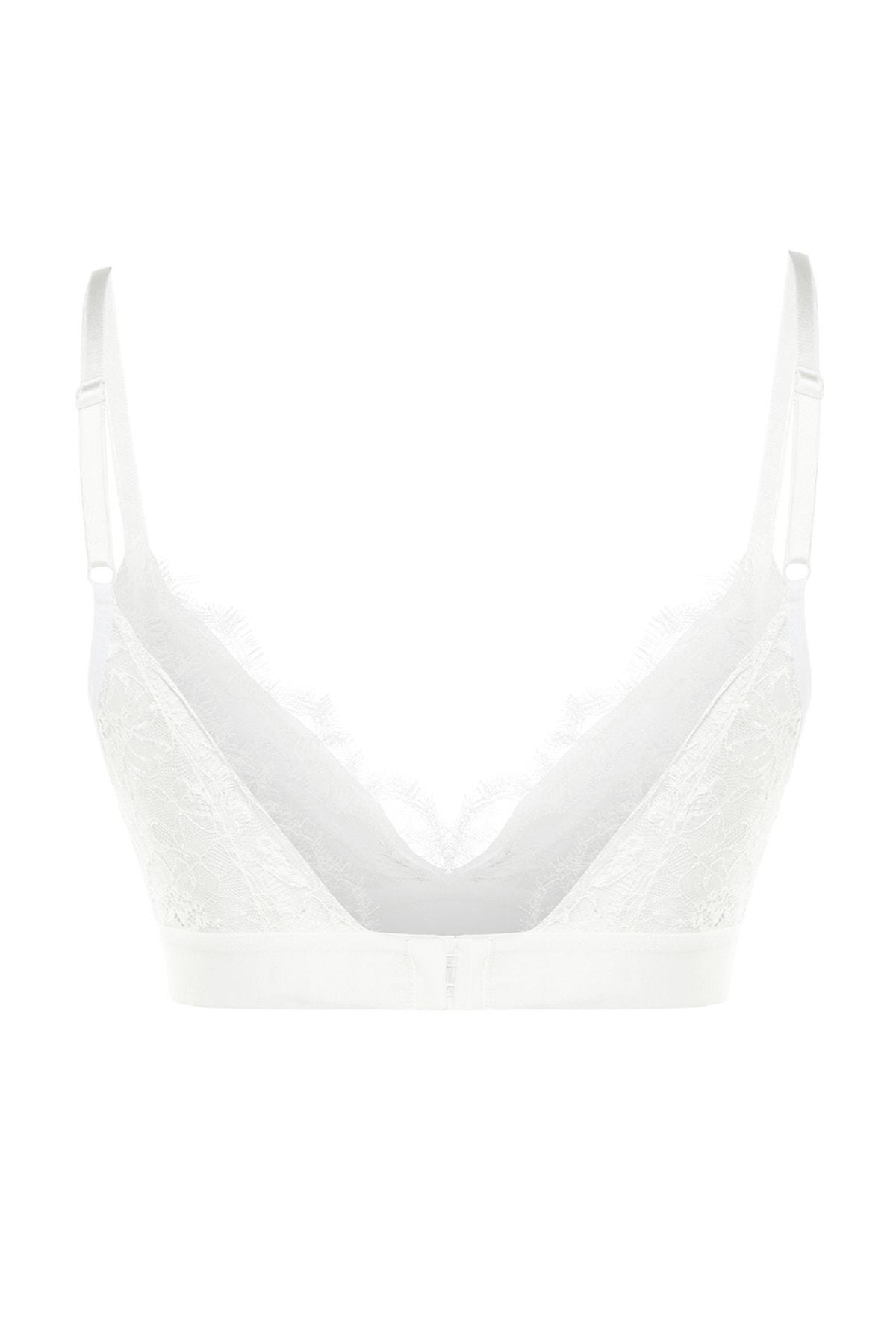 Ecru Ajoure Pattern Bra, , large image number 7