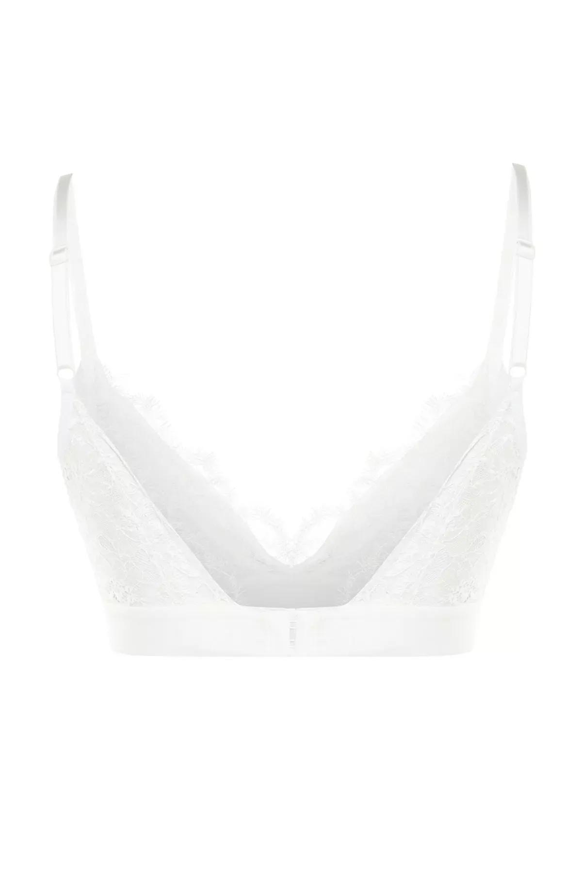 Ecru Ajoure Pattern Bra, , large image number 7