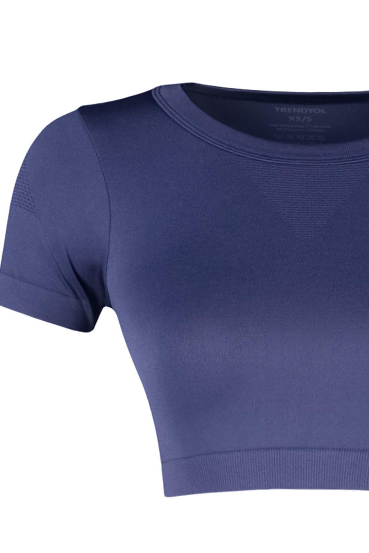 Navy Technical Cropped Top, , large image number 8
