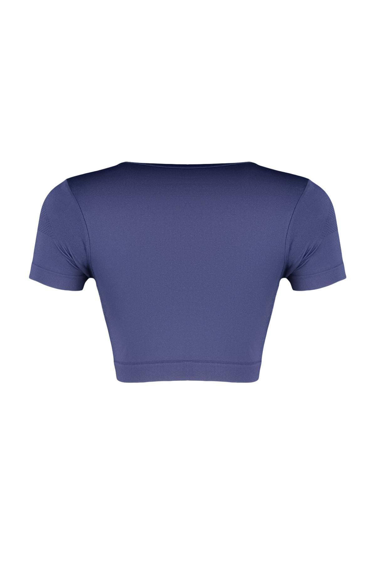 Navy Technical Cropped Top, , large image number 9