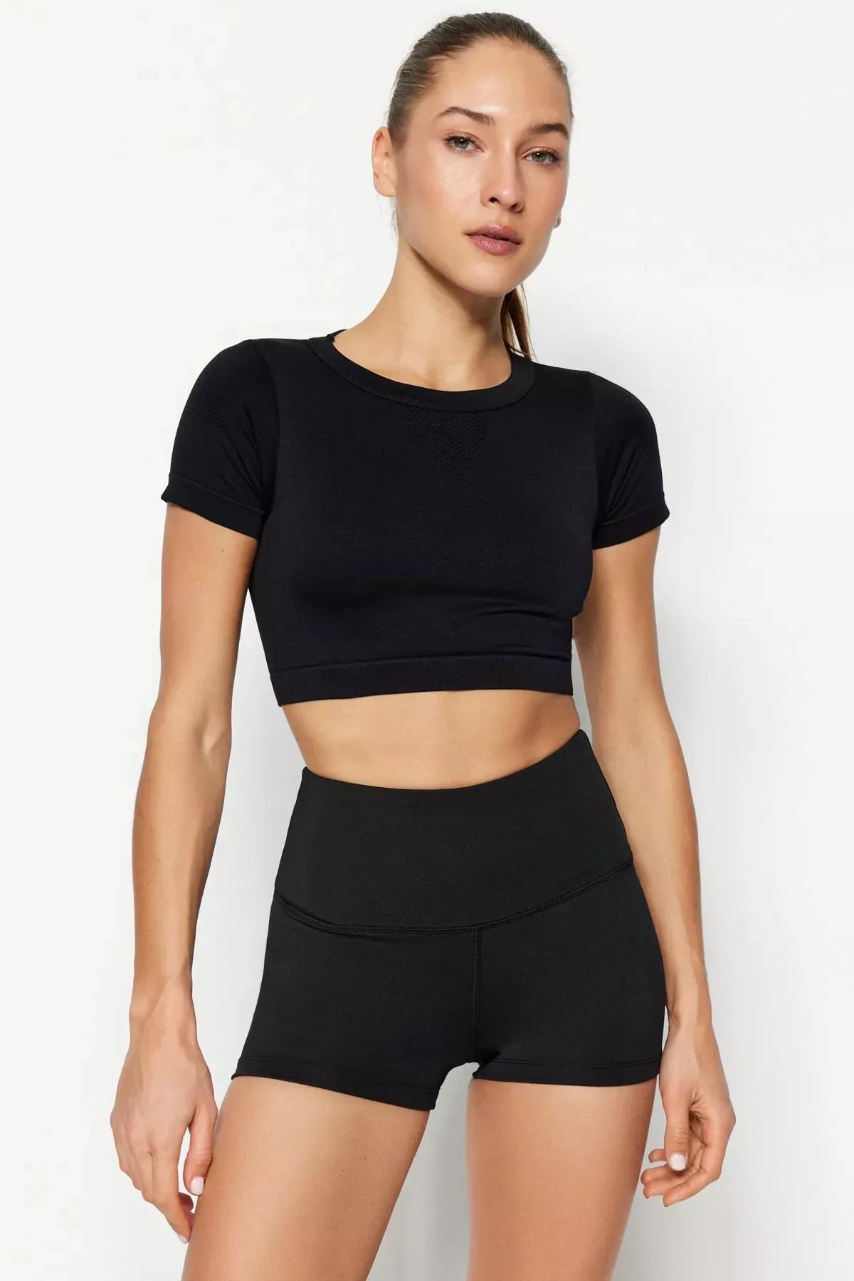 Black High Waist Sports Leggings, , large image number 4