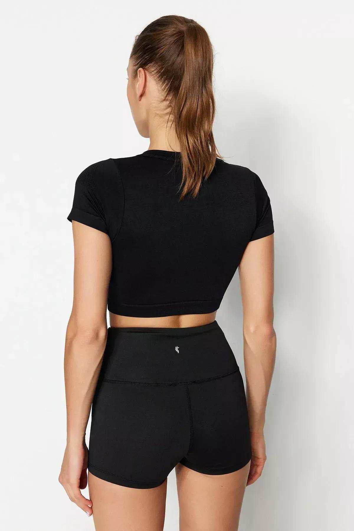 Black High Waist Sports Leggings, , large image number 6
