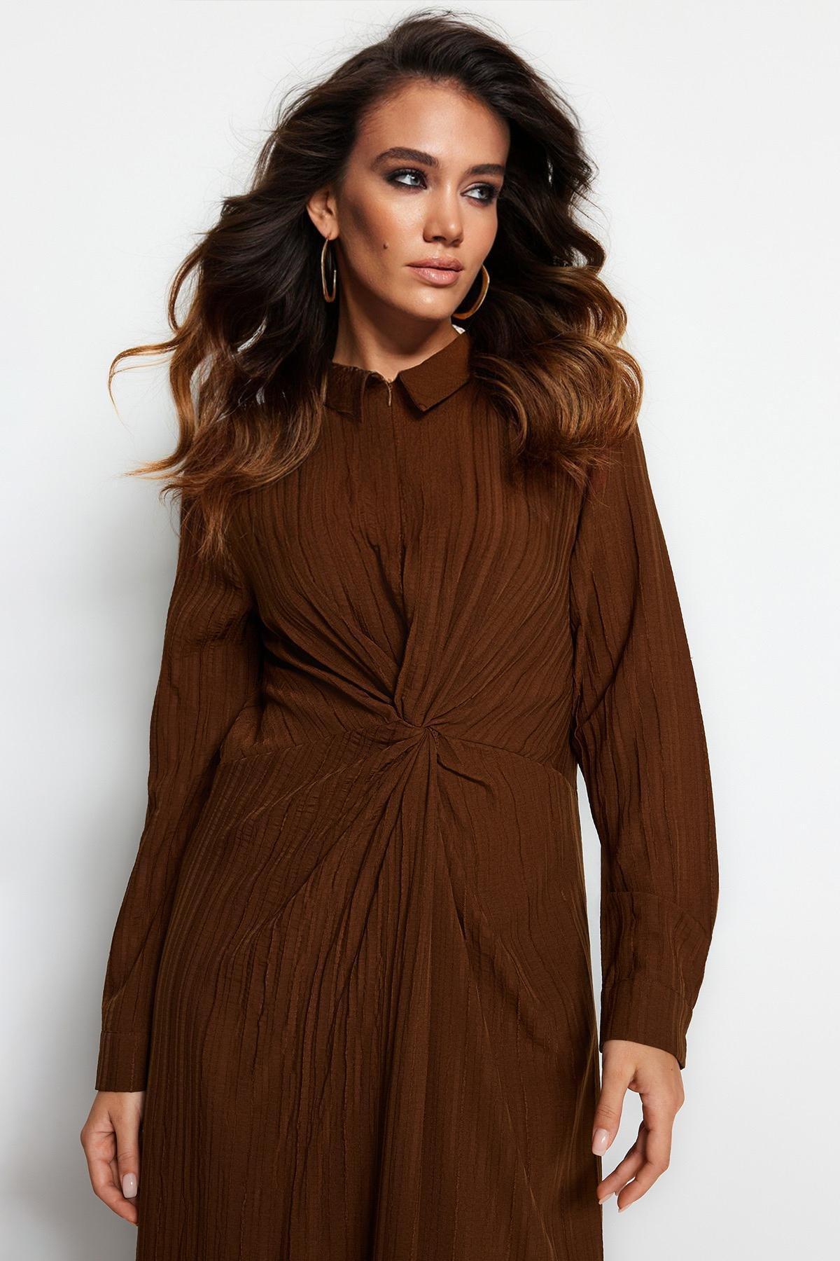 Brown Shift Style Dress, , large image number 2