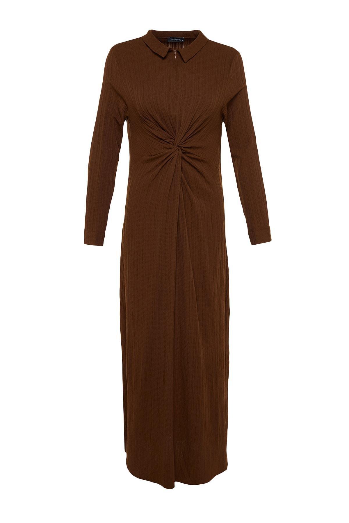 Brown Shift Style Dress, , large image number 5