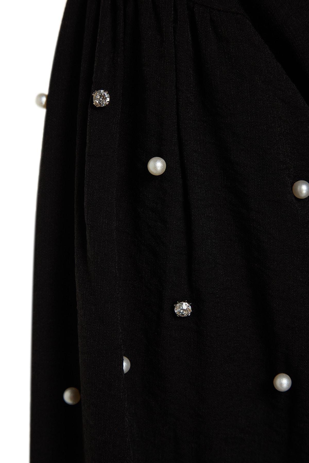 Black A-Line Maxi Dress, , large image number 7