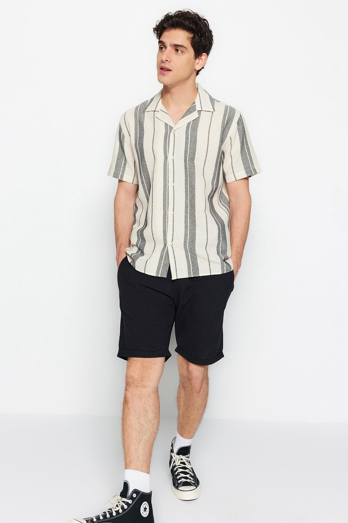 Black Striped Shirt, , large image number 2