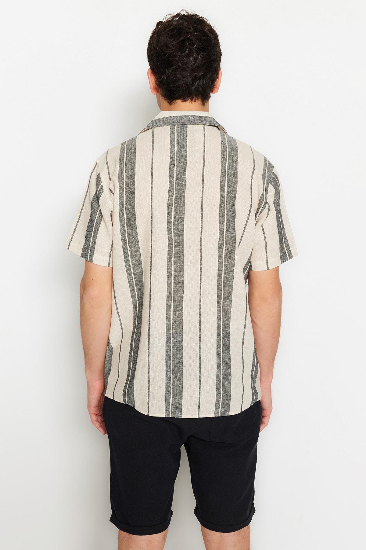 Black Striped Shirt, , large image number 4