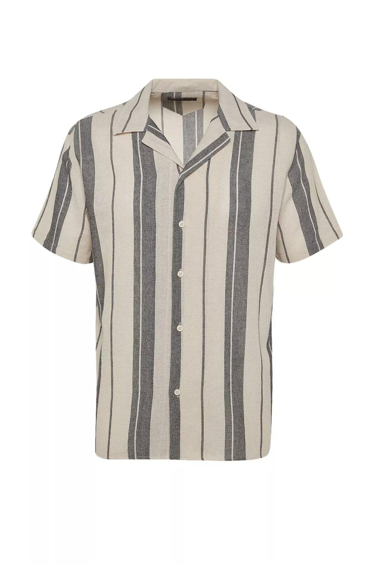Black Striped Shirt, Black, large image number 6