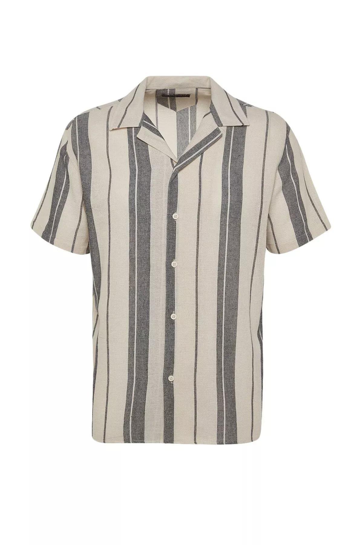 Black Striped Shirt, Black, large image number 8