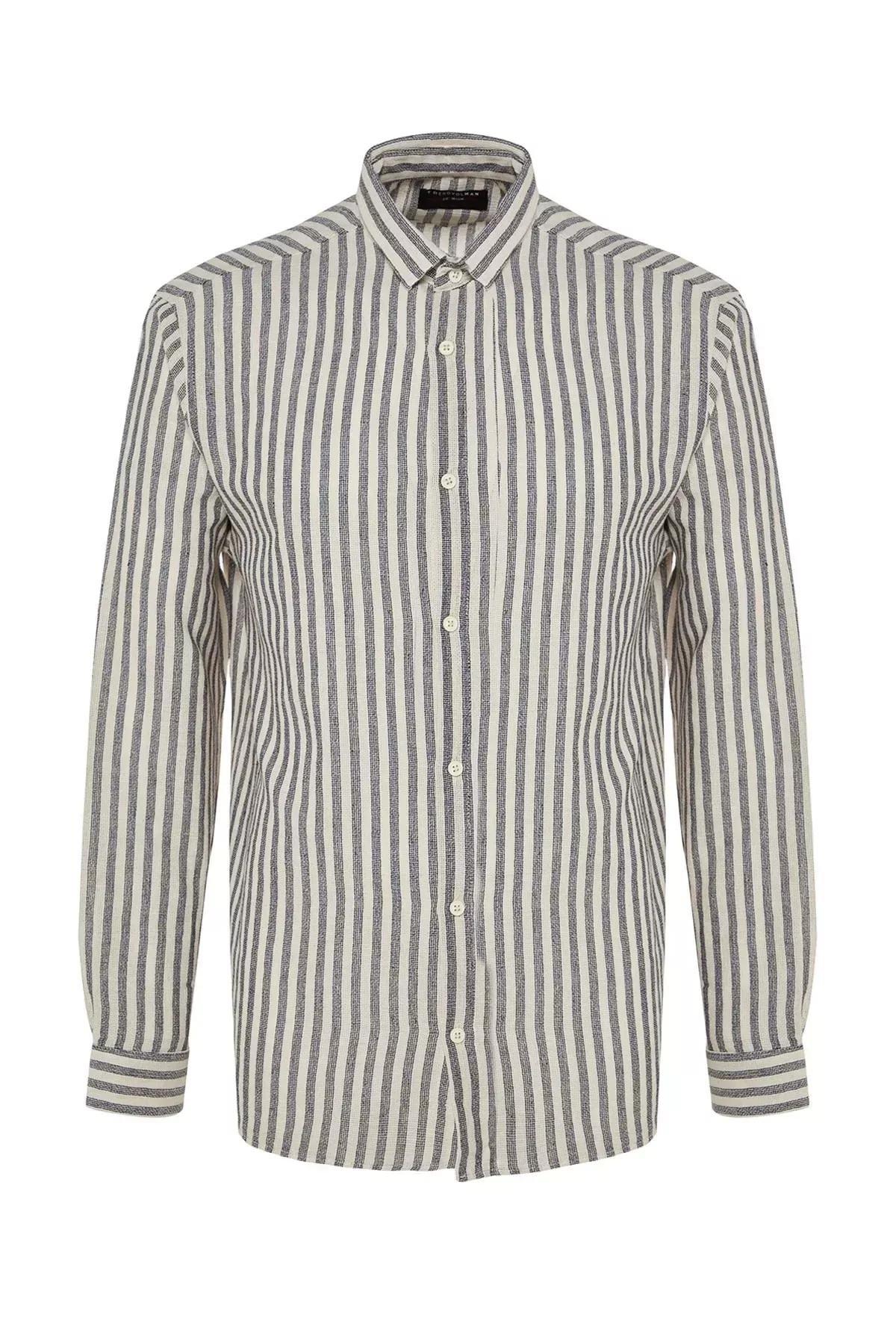 Multicolour Striped Shirt, , large image number 5