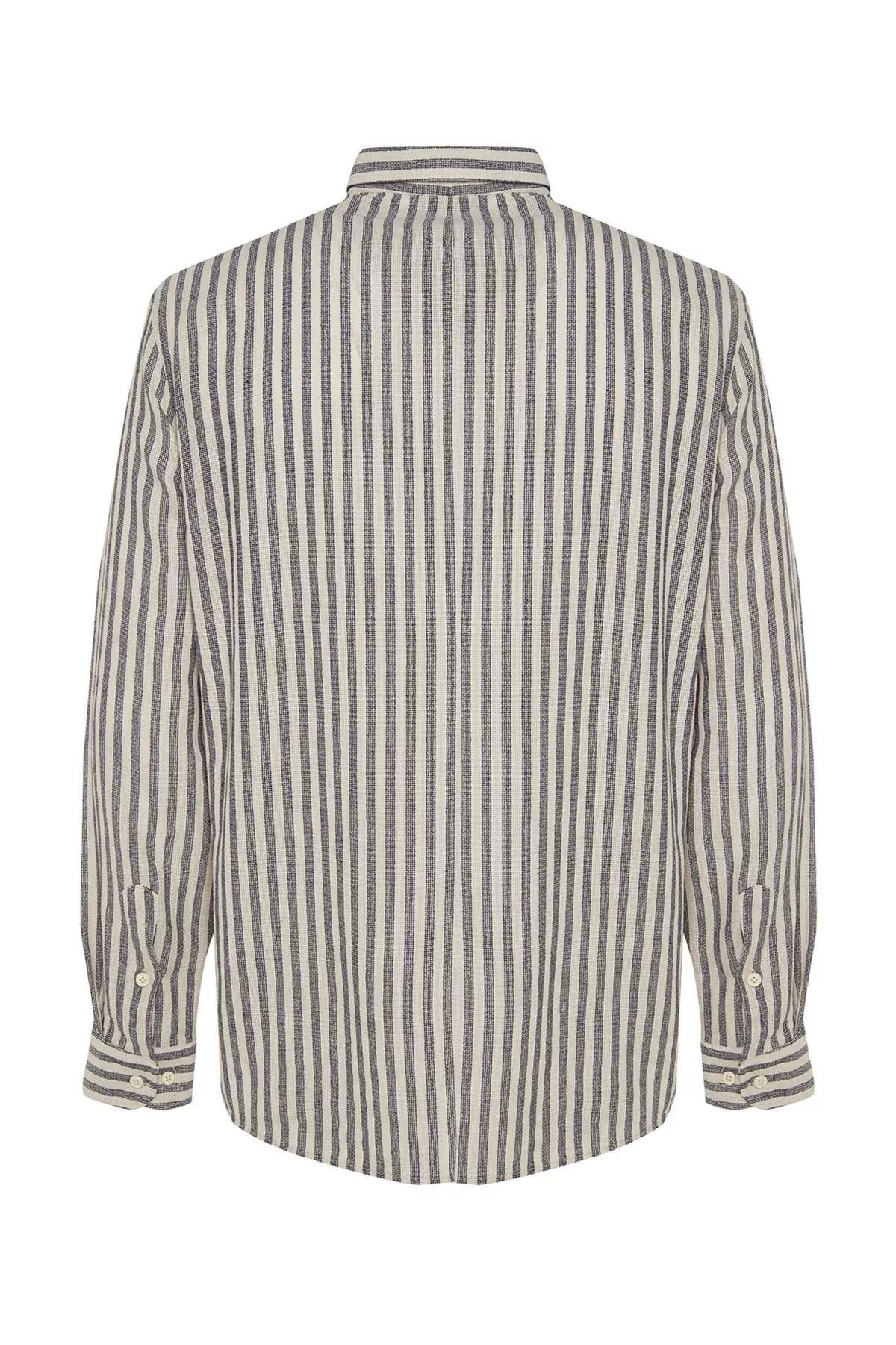 Multicolour Striped Shirt, , large image number 7