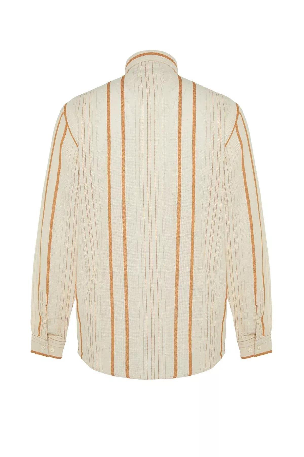 قميص مخطط، بني, Brown, large image number 10